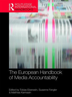 cover image of The European Handbook of Media Accountability